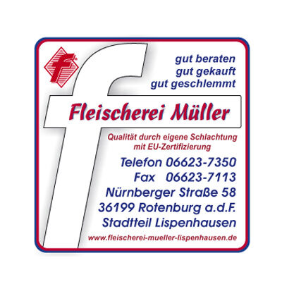 Logogestaltung Fleischerei Müller